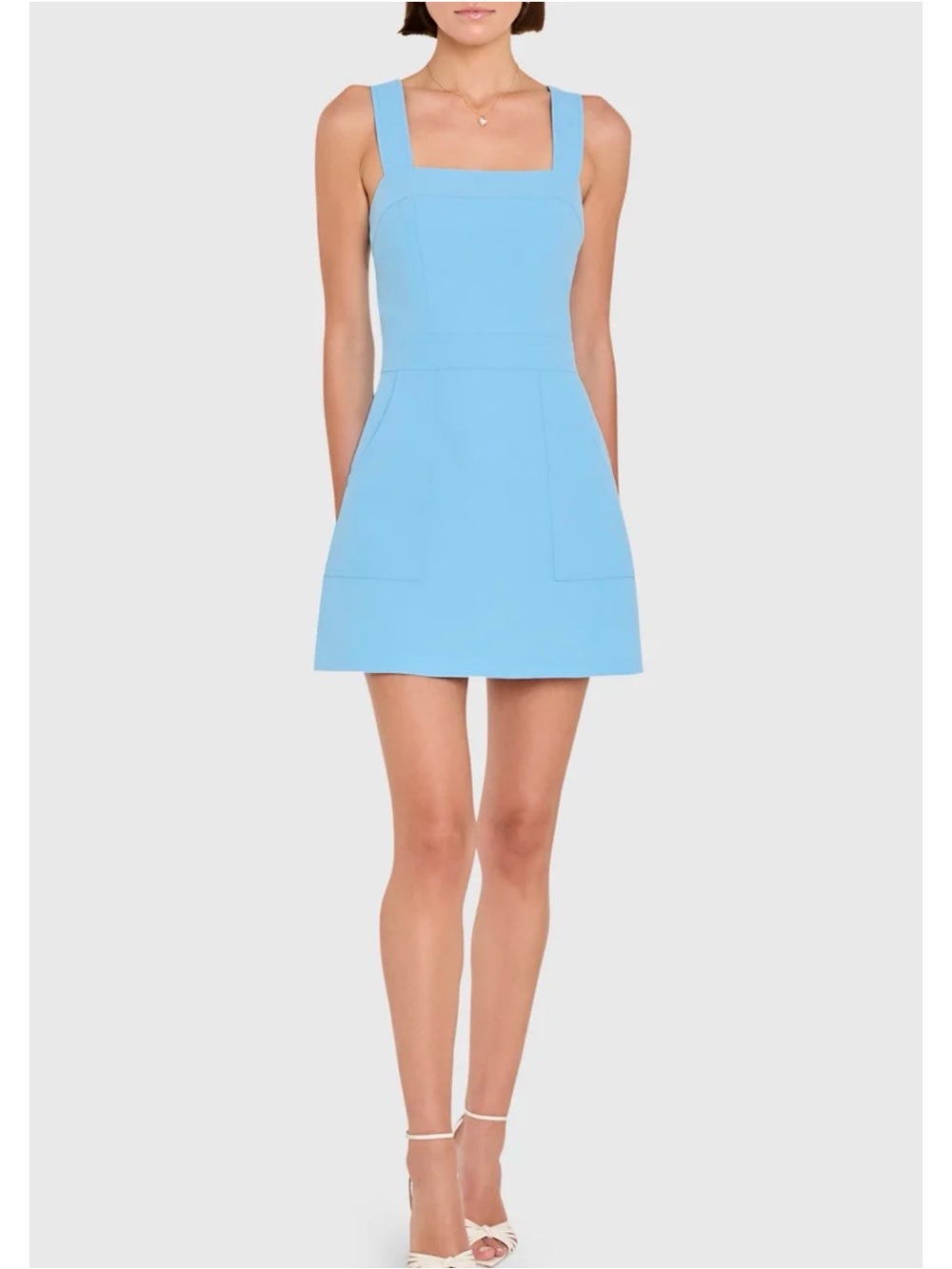 Amanda Uprichard Ace Mini Dress in Pacific Blue - Size S